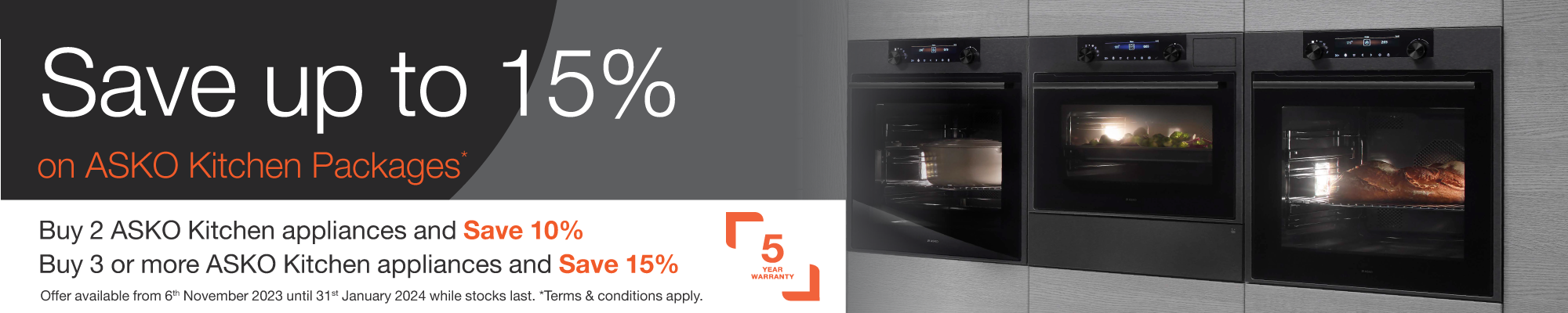 Save Up To 15% On ASKO Kitchen Packages*