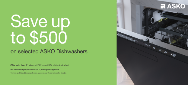 Save Up To $500* On Selected ASKO Dishwashers