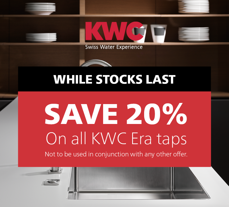 Save 20% on all KWC Era Taps