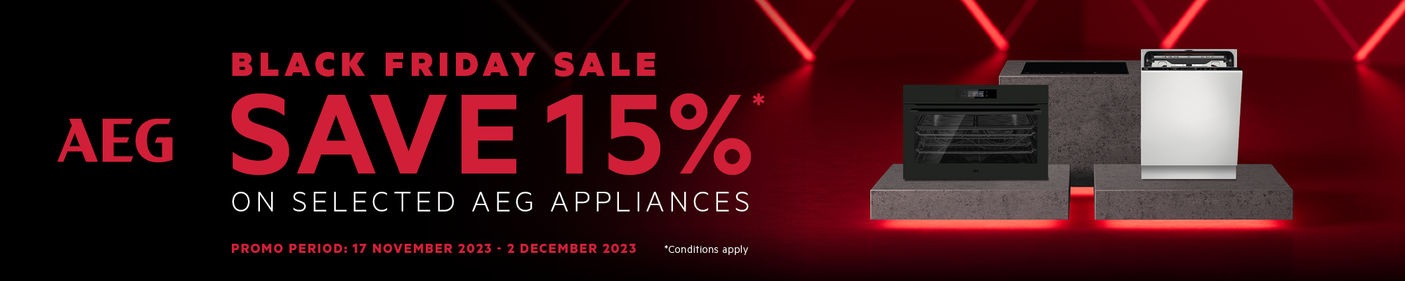Save Up To 15%* On Selected Appliances During AEG Black Friday Sale
