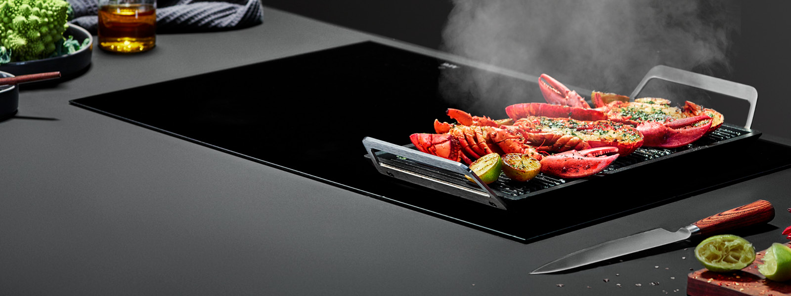 Receive A Bonus AEG Plancha Grill Valued At $529* With The Purchase Of An Eligible AEG Induction Cooktop at Hart & Co