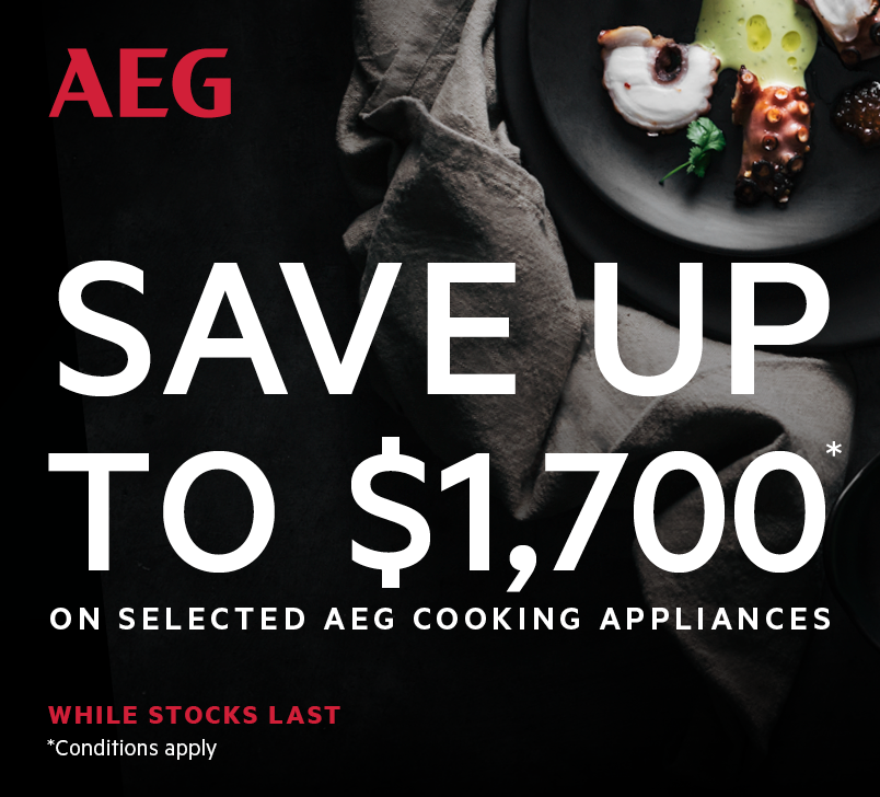 Save up to $1700* on selected AEG Clearance Cooking Appliances