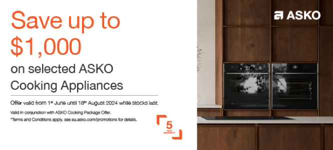 Save up to $1000 on selected Asko Cooking appliances