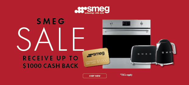 Receive Up To $1,000* Cashback With Selected Smeg Appliances