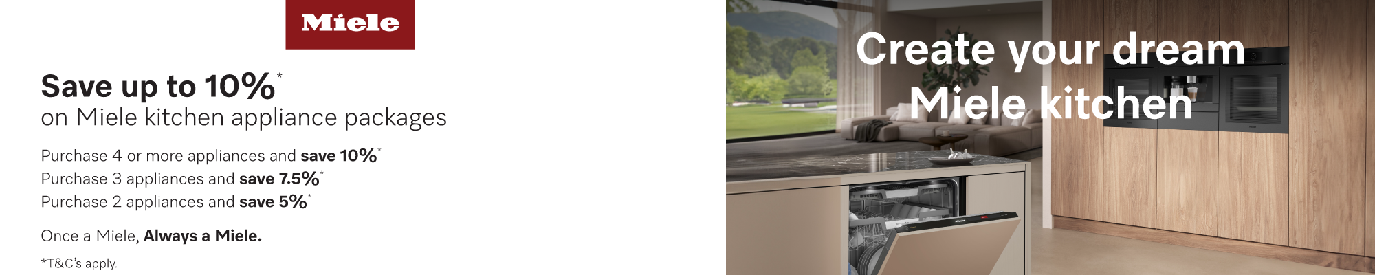 Save Up To 10%* On Miele Kitchen Appliance Packages