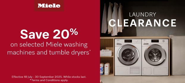 Save 20%* On Selected Miele Laundry Appliances