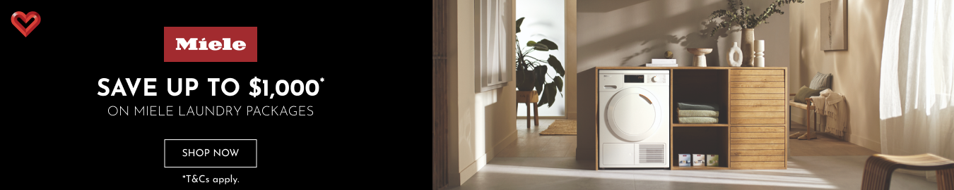 Save Up To $1000 On Miele Laundry Packages*