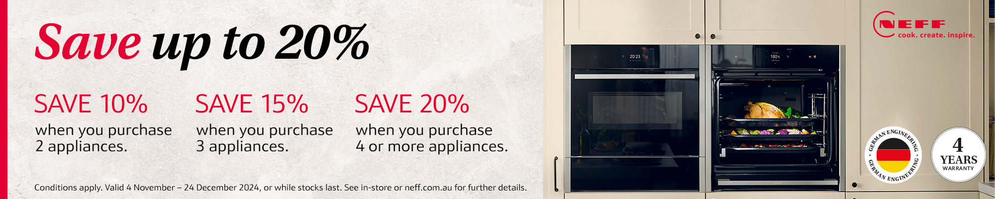 Save Up To 20% On NEFF Appliances Packages*