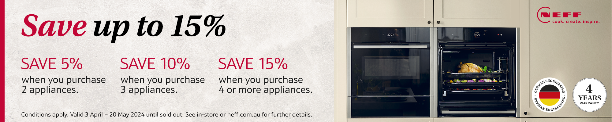 Save Up To 15% On Neff Appliances*