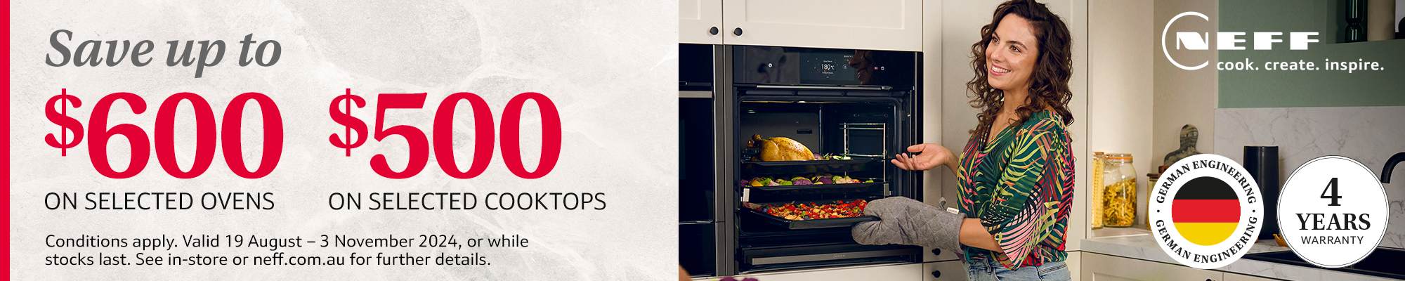 Save Up To $600 On Neff Cooking Appliances*