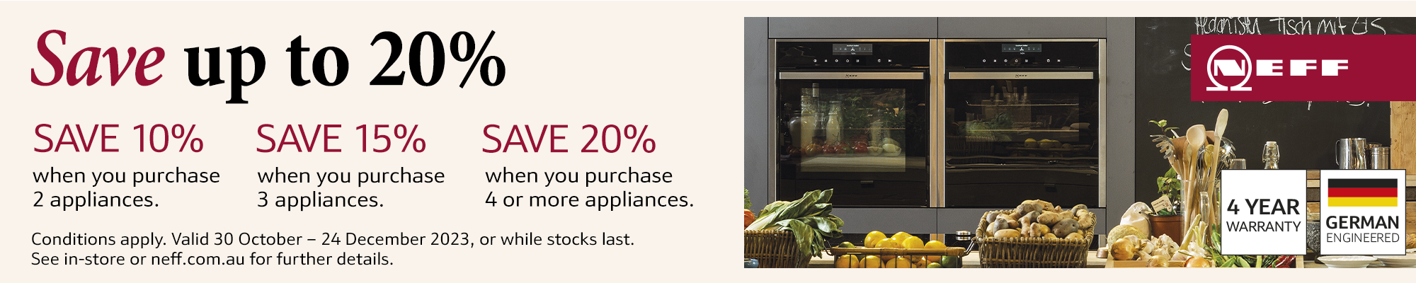 Save Up To 20% On Neff Kitchen Packages
