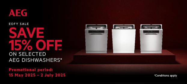 Save 15%* On Selected AEG Dishwashers