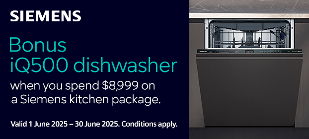 Bonus Dishwasher When You Spend Over $8999* On A Siemens Kitchen Package