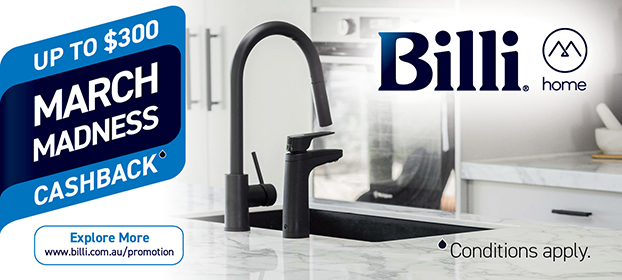 Up To $300* Cashback With Selected Billi Chilled Water Systems