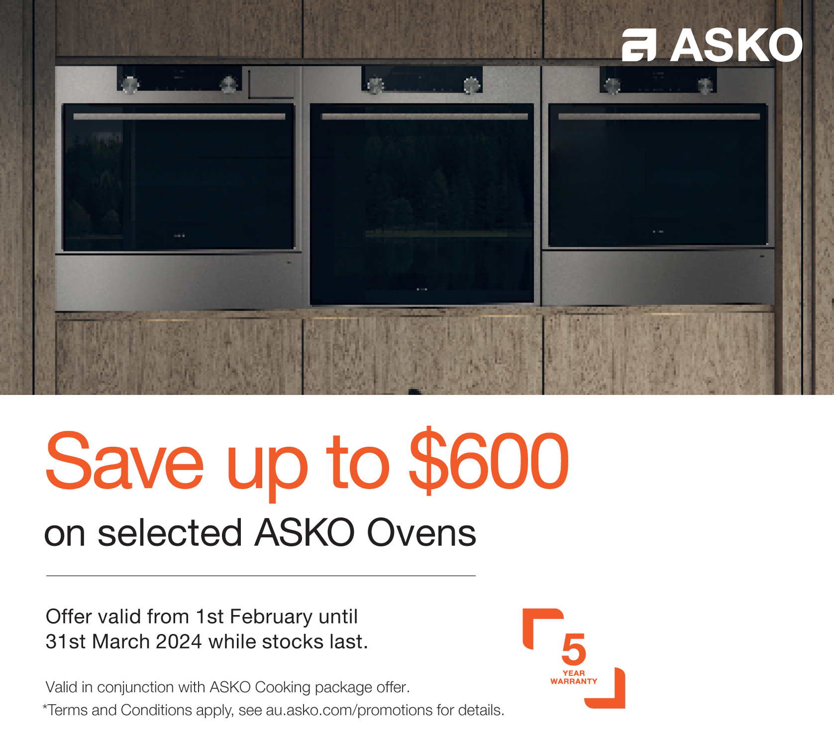 Save Up To $600* On Selected ASKO Ovens