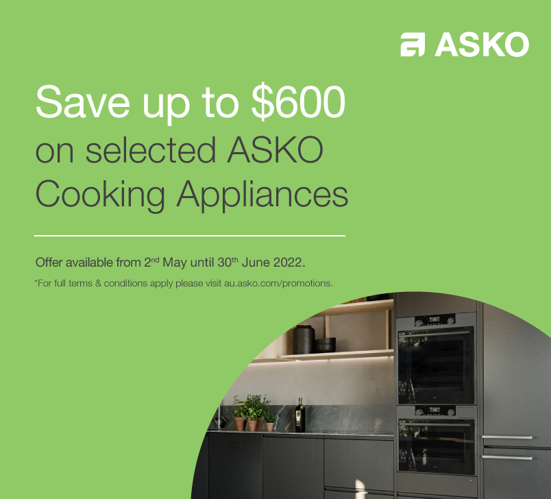 Save up to $600 on selected Asko Cooking Appliances