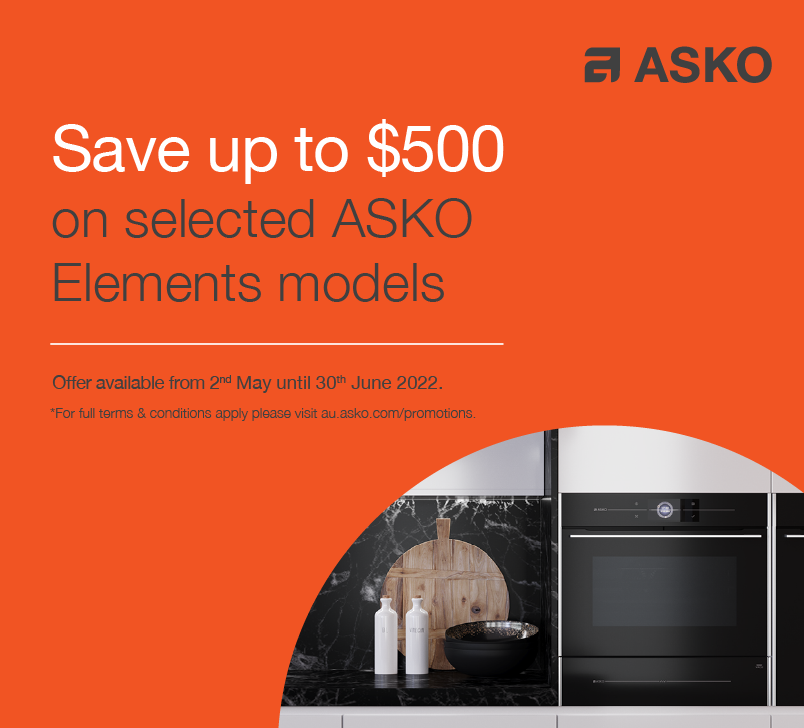 Save up to $500 on selected Asko Elements models