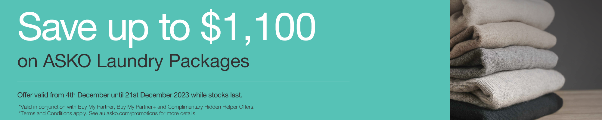 Save Up To $1,100* On ASKO Laundry Packages