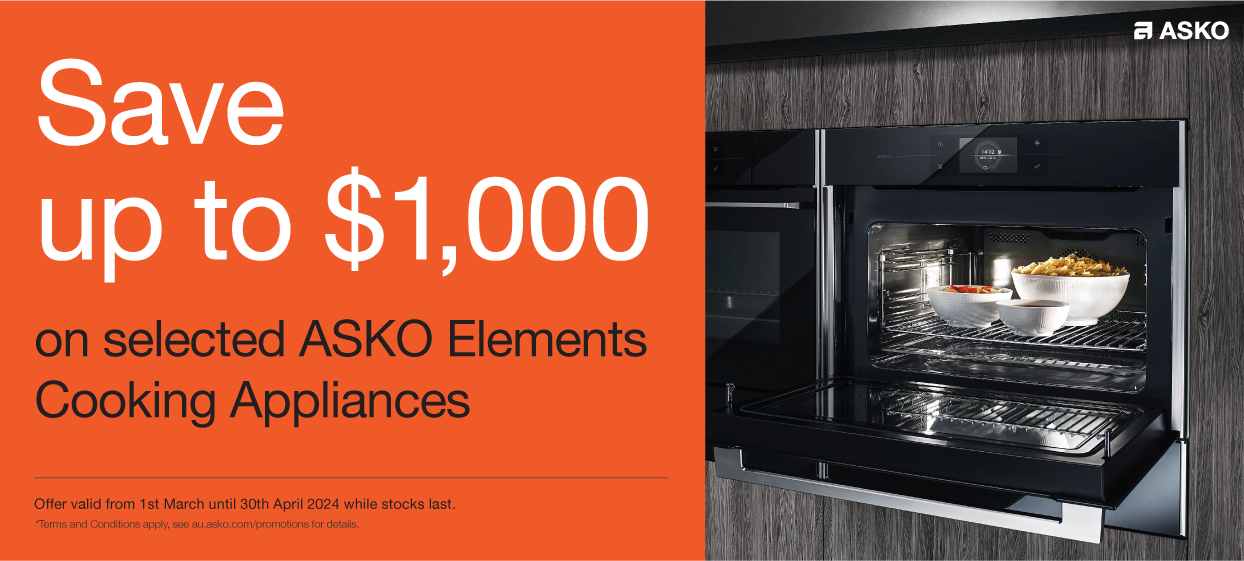 Save Up To $1,000* On Selected ASKO Elements Cooking Appliances