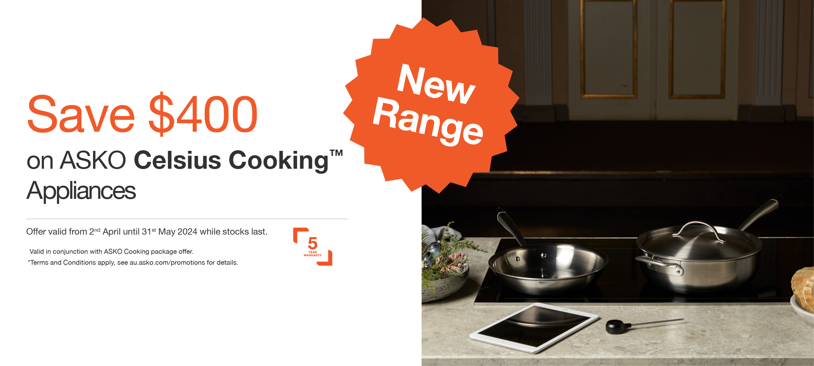Save Up To $400* On ASKO Celsius Cooking Appliances
