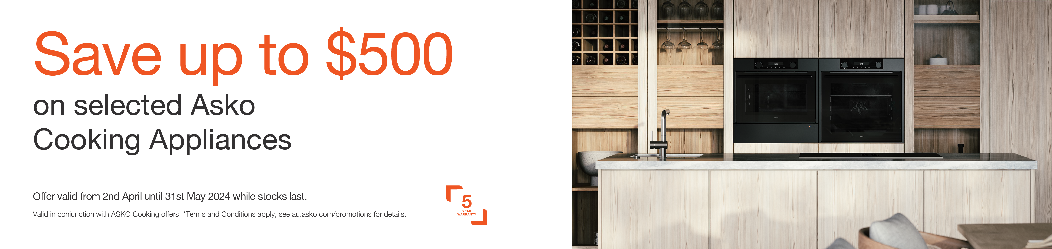 Save Up To $500* On Selected ASKO Cooking Appliances