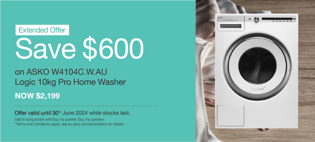 Save $600* On The ASKO Logic 10kg Pro Home Washer