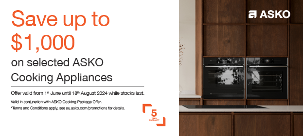 Save Up To $1,000 on Selected ASKO Cooking Appliances*