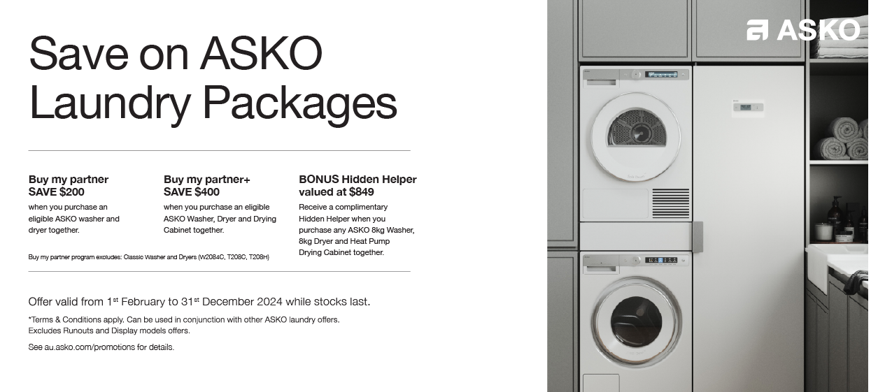 Save Up To $400 On ASKO Laundry Packages*
