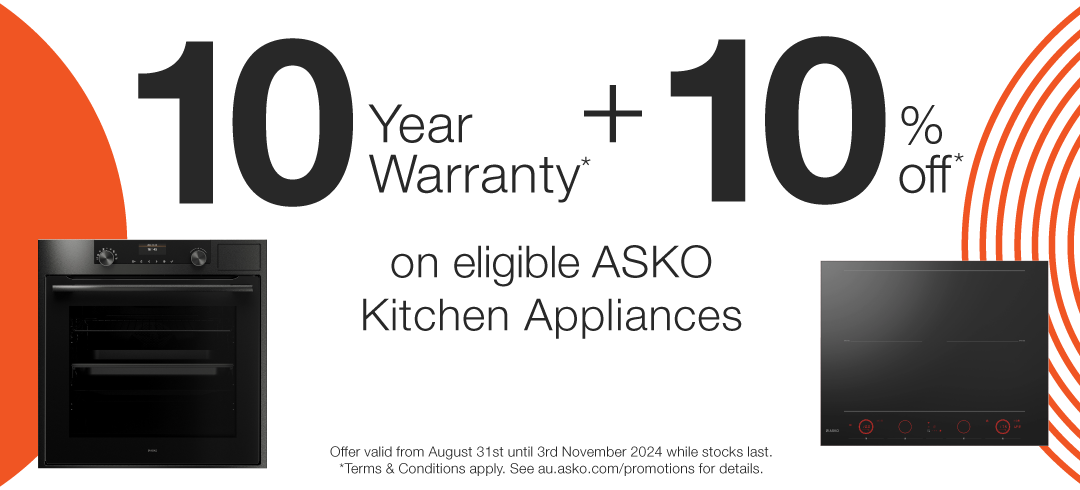 10 Year Warranty + 10% Off ASKO*