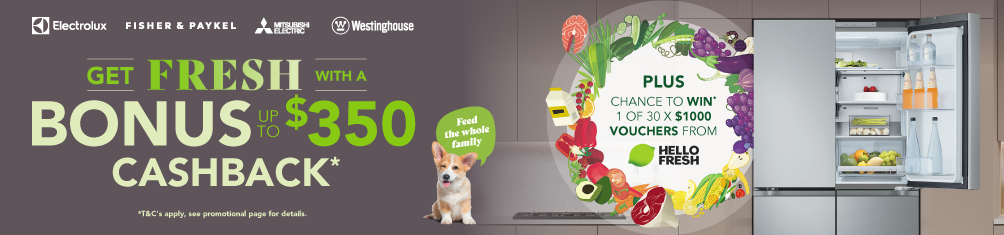 Bonus $350 Cashback With Selected Fridges*