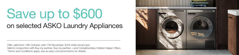 Save Up To $600 On Selected ASKO Laundry Appliances*