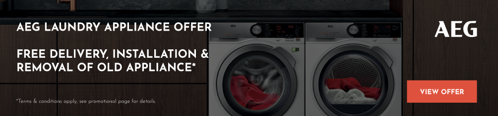 Free Delivery* And Installation* On Selected AEG Washing Machines & Dryers