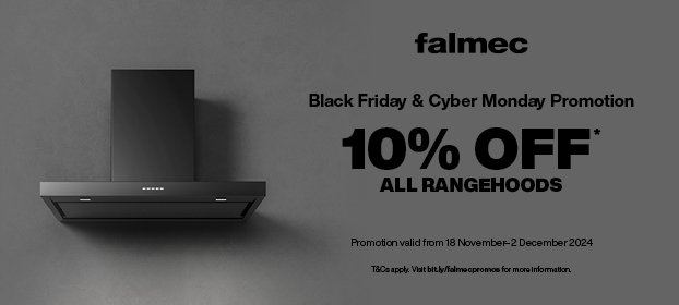 10%* Off All Falmec Rangehoods