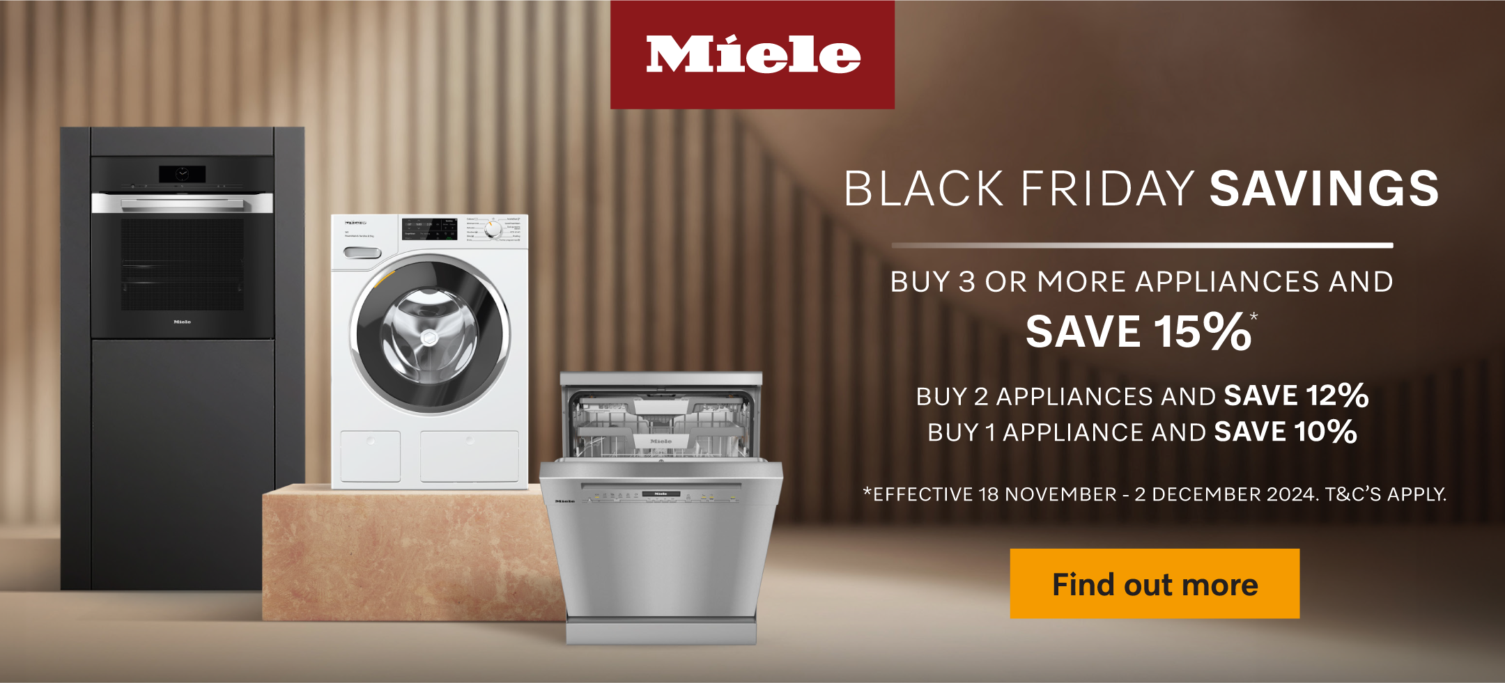 Save Up To 15%* On Selected Miele Appliance Packages