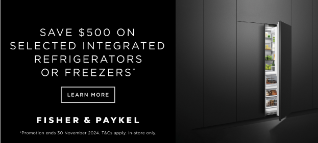 Save $500 On Selected Fisher & Paykel Integrated Refrigerators Or Freezers