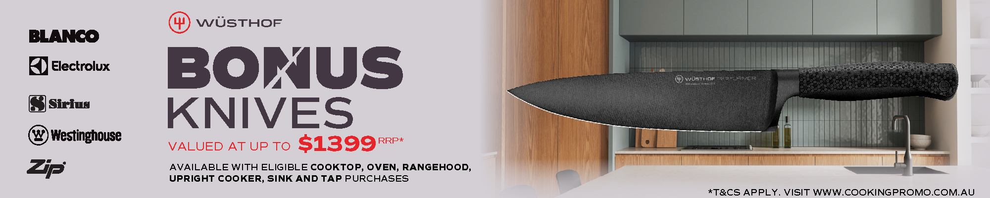 Bonus Wusthof Knives With Eligible Kitchen Appliances*