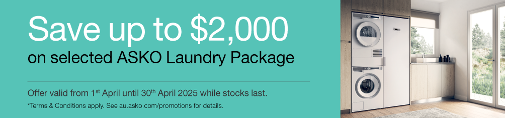 Save Up To $2000* On Selected ASKO Laundry Packages
