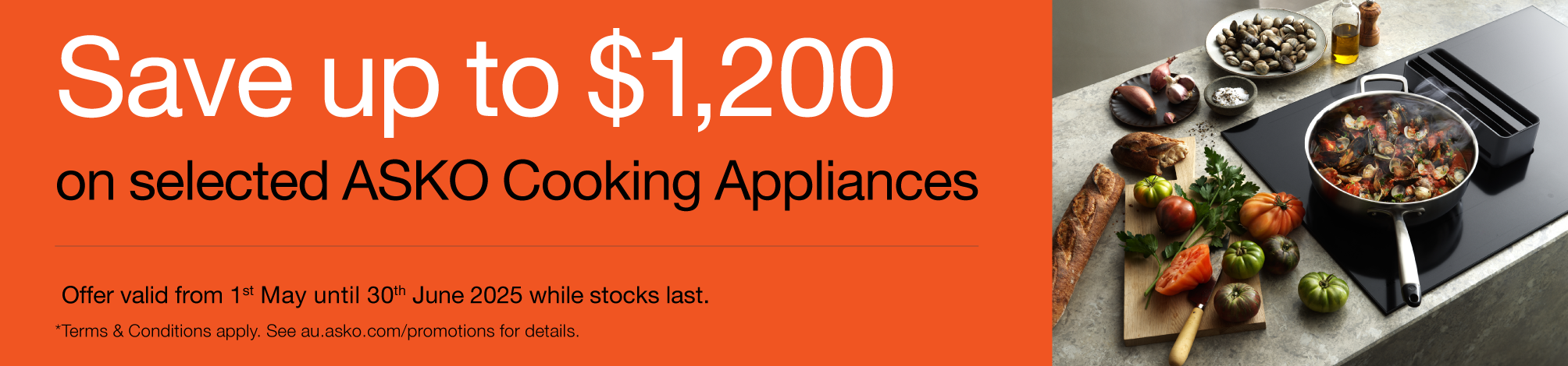Save Up To $1200* On Selected ASKO Cooking Appliances