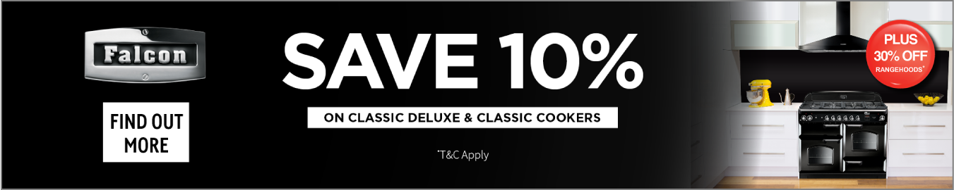 Save 10%* On Falcon Classic Deluxe & Classic Cookers