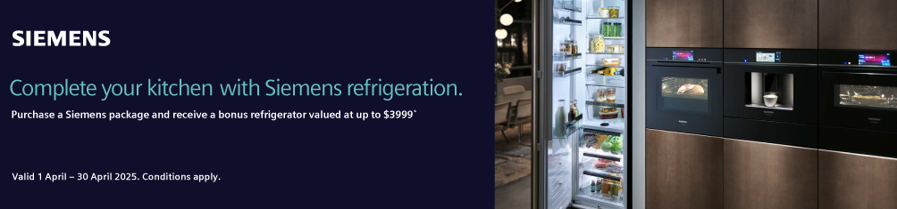 Purchase A Siemens Package & Receive A Bonus Refrigerator Valued At Up To $3999*