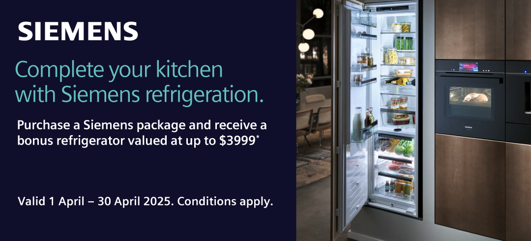 Purchase A Siemens Package & Receive A Bonus Refrigerator Valued At Up To $3999*