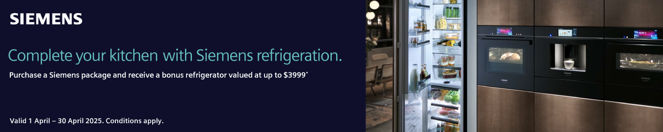 Purchase A Siemens Package & Receive A Bonus Refrigerator Valued At Up To $3999*