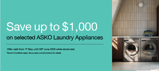 Save Up To $1000* On Selected ASKO Laundry Appliances