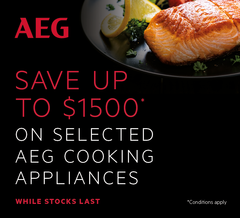 Save up to $1500* on selected AEG Appliances