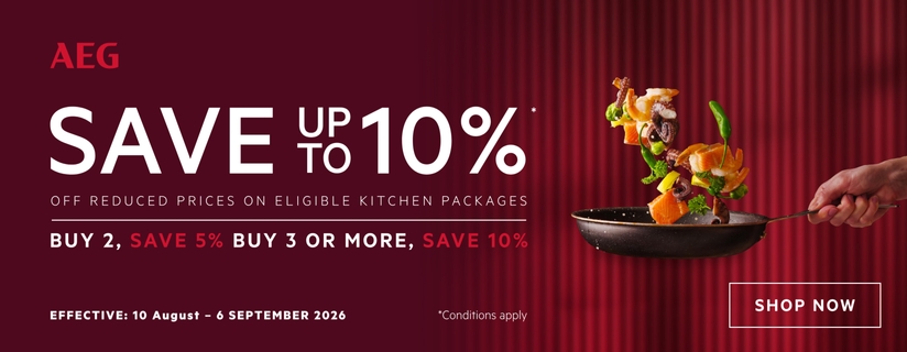 Save Up To 10% On Select AEG Kitchen Packages*