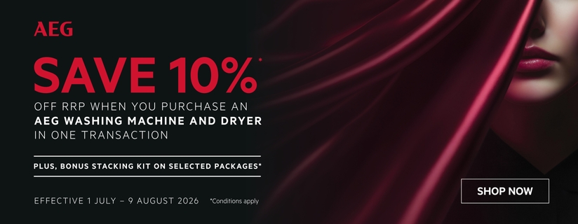 Save 10% Off AEG Laundry Packages*