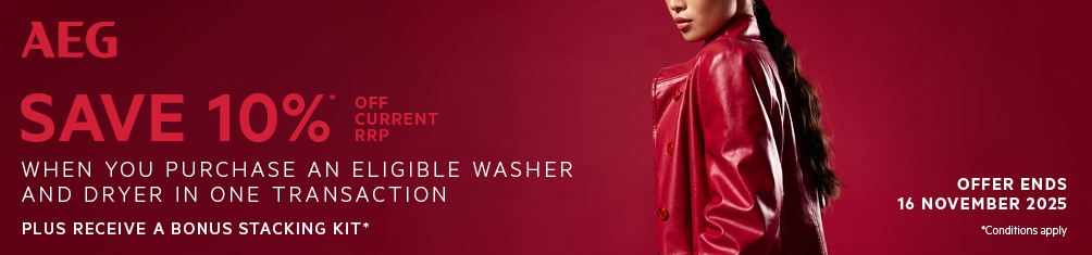 Save 10%* On AEG Laundry Packages*