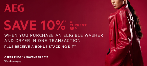 Save 10%* On AEG Laundry Packages*