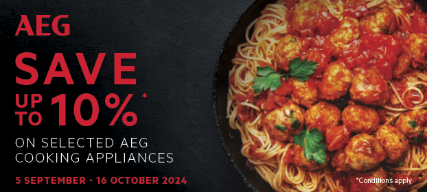 Save Up To 10%* On AEG Cooking Appliances