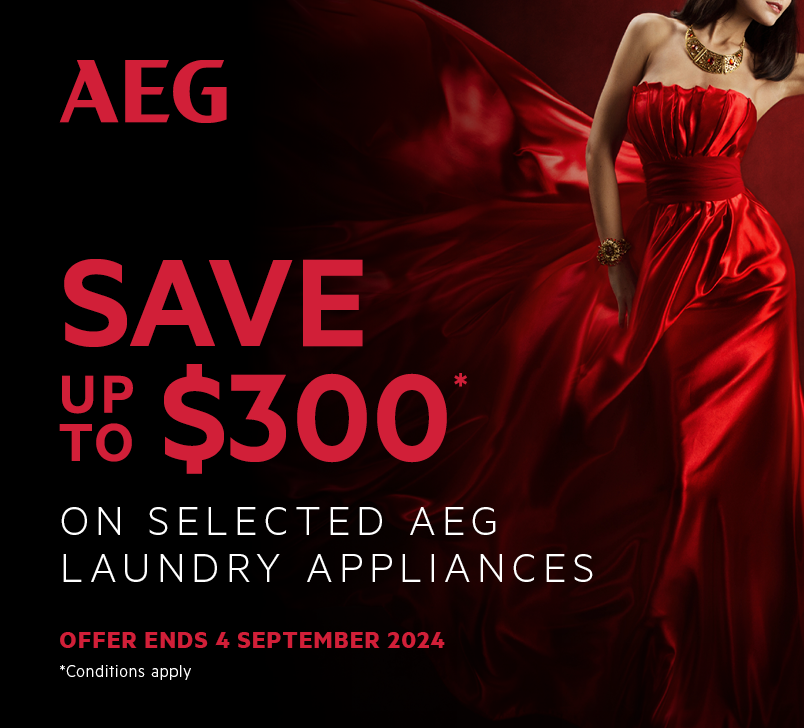 Save Up To $300 On Selected AEG Washing Machines & Dryers*